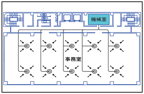 【施工前】単一ダクト方式